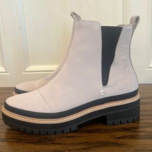 Toms Cream Suede boots sz 7